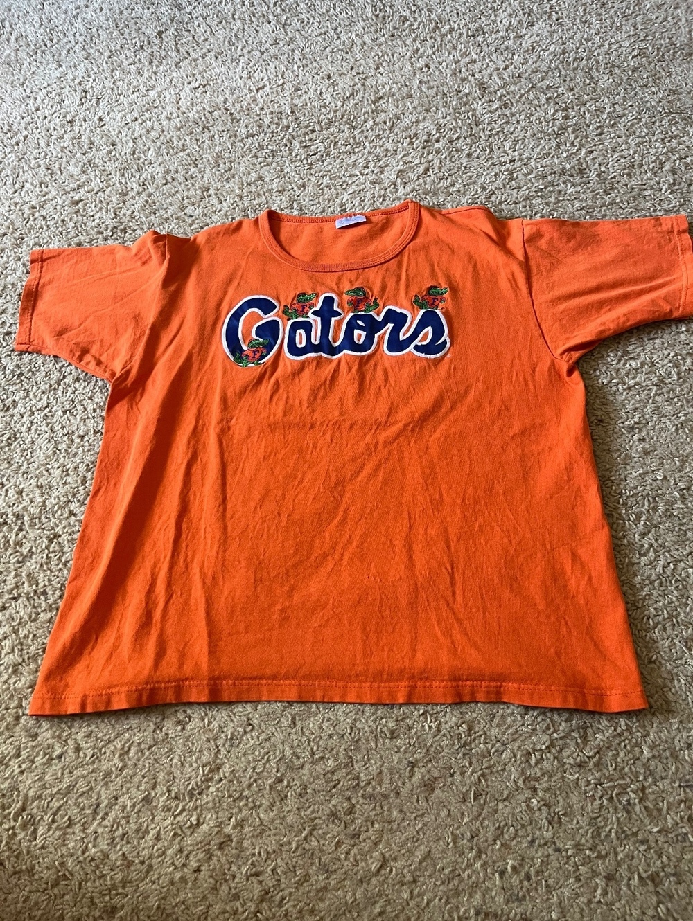 College Classics Florida Gators Orange Cotton T-Shirt Large